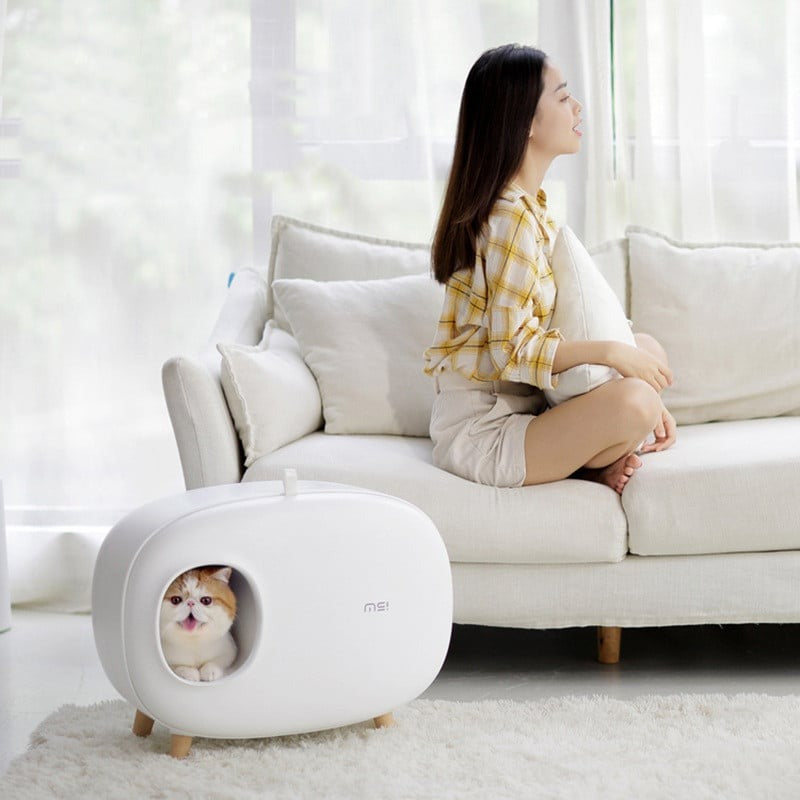 Large Enclosed Drawer Cat Litter Box