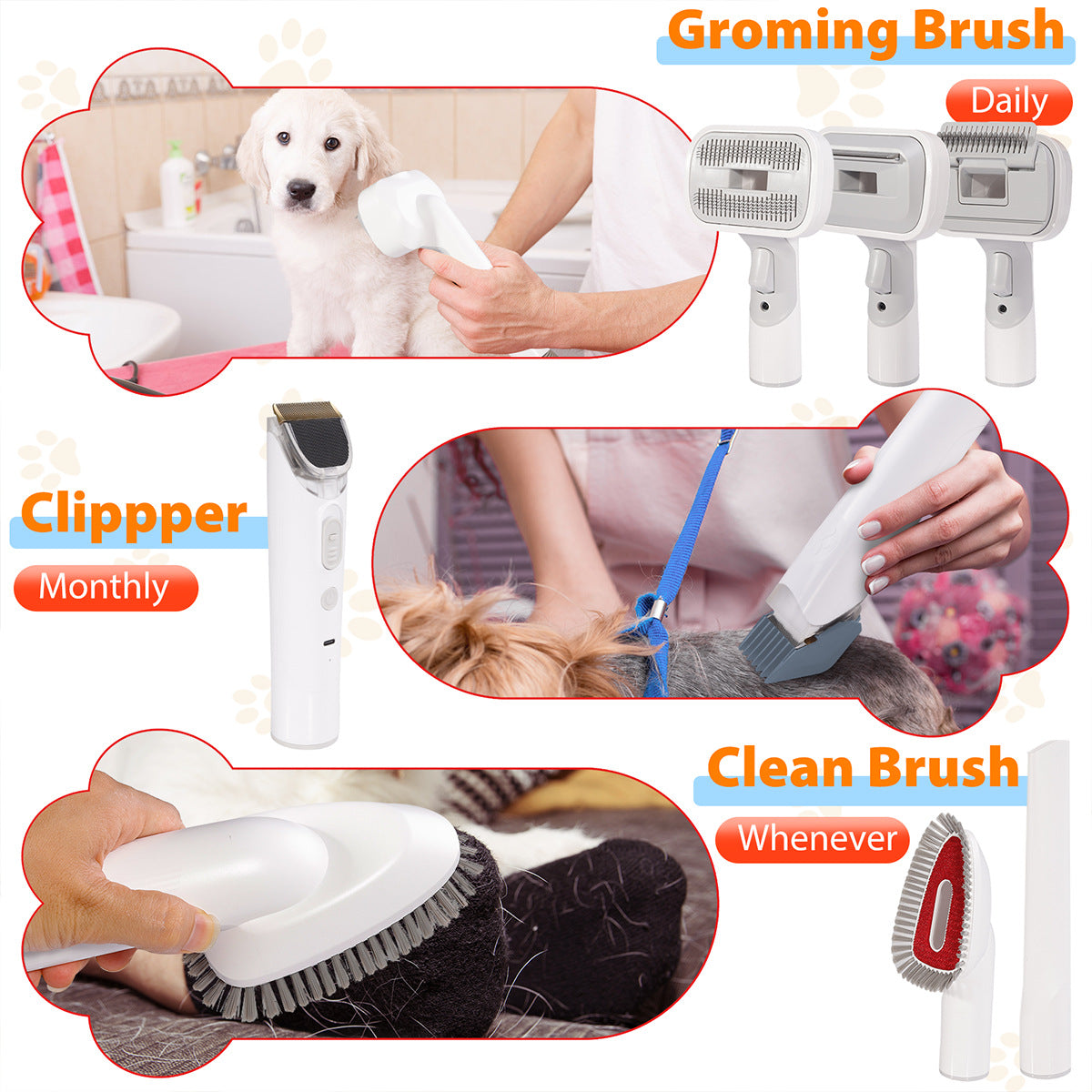 Pet Grooming Vacuum Kit Pet Grooming Vacuum & Hair Care Machine