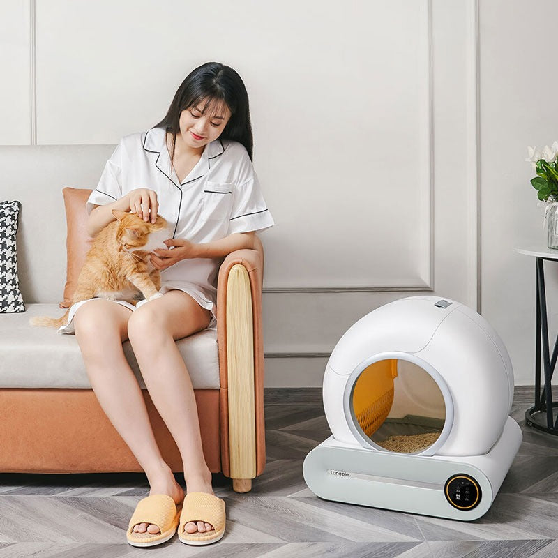Smart Self-Cleaning Enclosed Cat Litter Box