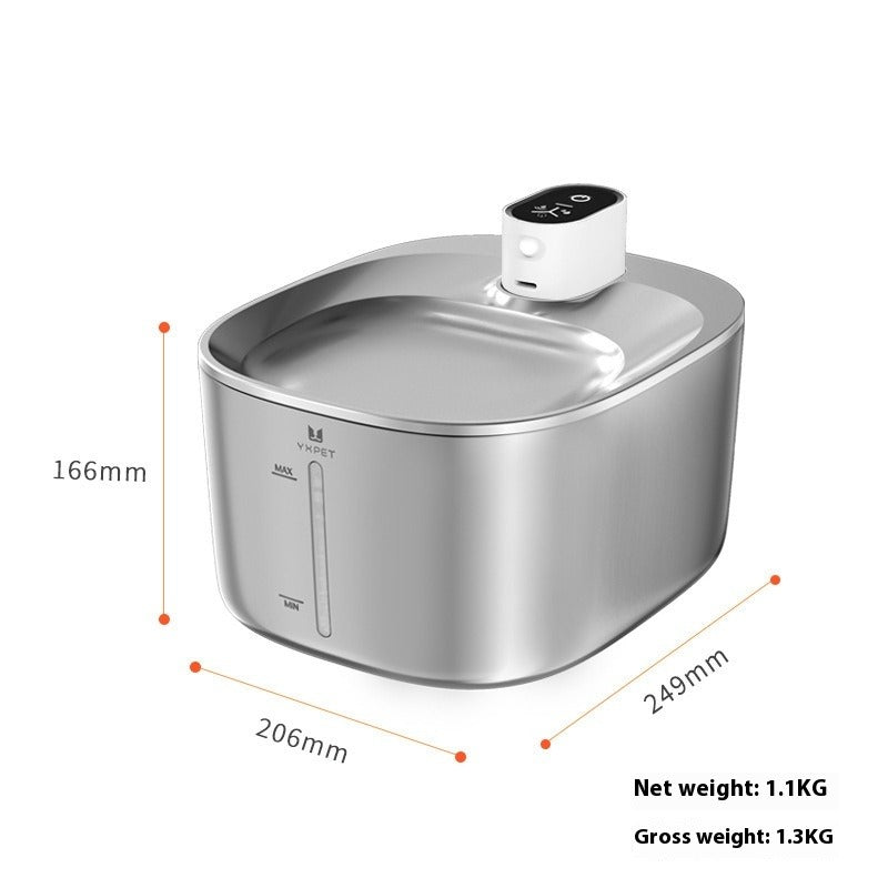 Stainless Steel Smart Pet Water Bowl