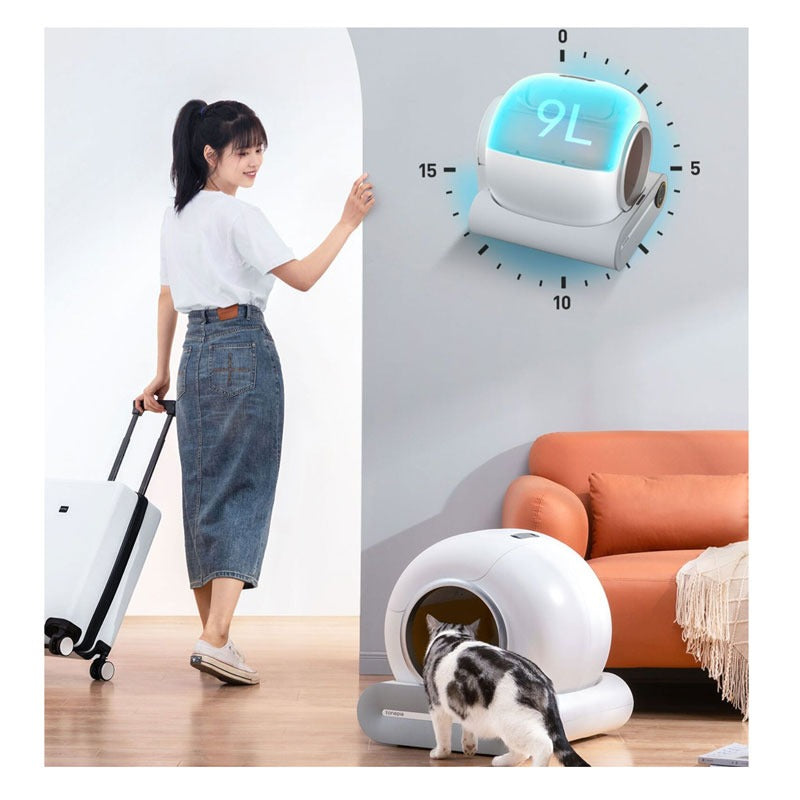 Smart Self-Cleaning Enclosed Cat Litter Box